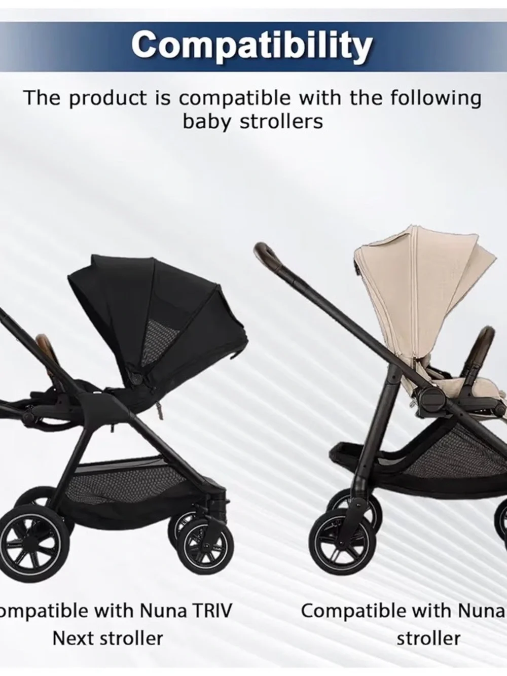 Universal Black Stroller Adapter Mount for Home Storage & Organization